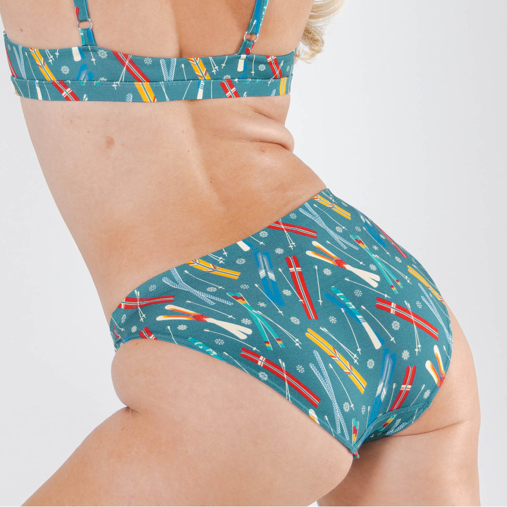 The Ski In Ski Out | Retro Ski Modal Bikini Underwear - Shinesty