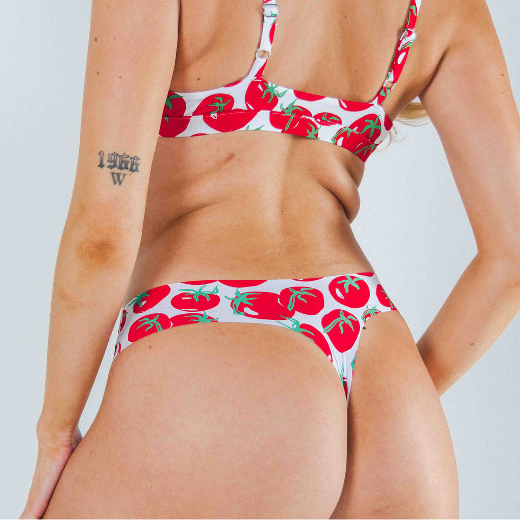 The Roma | Tomato Seamless Thong - Shinesty