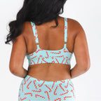 The Peppermint Pimp Canes | Candy Cane Boob Hammock™ Plunge Bralette - Shinesty