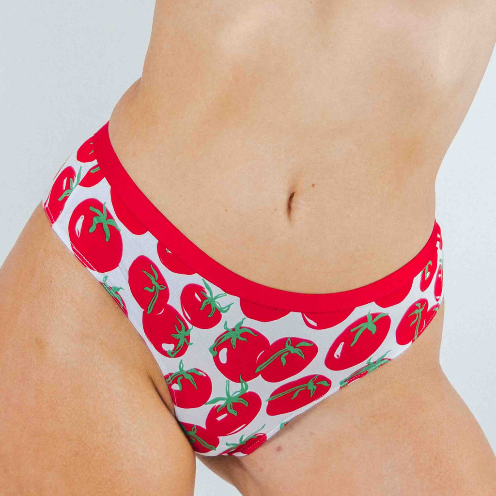 The Roma | Tomato Cheeky Underwear - Shinesty