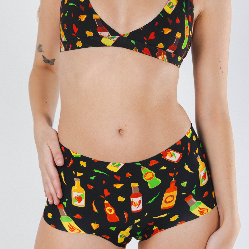 The Gotcha Sriracha | Hot Sauce Women’s Seamless Boyshort - Shinesty