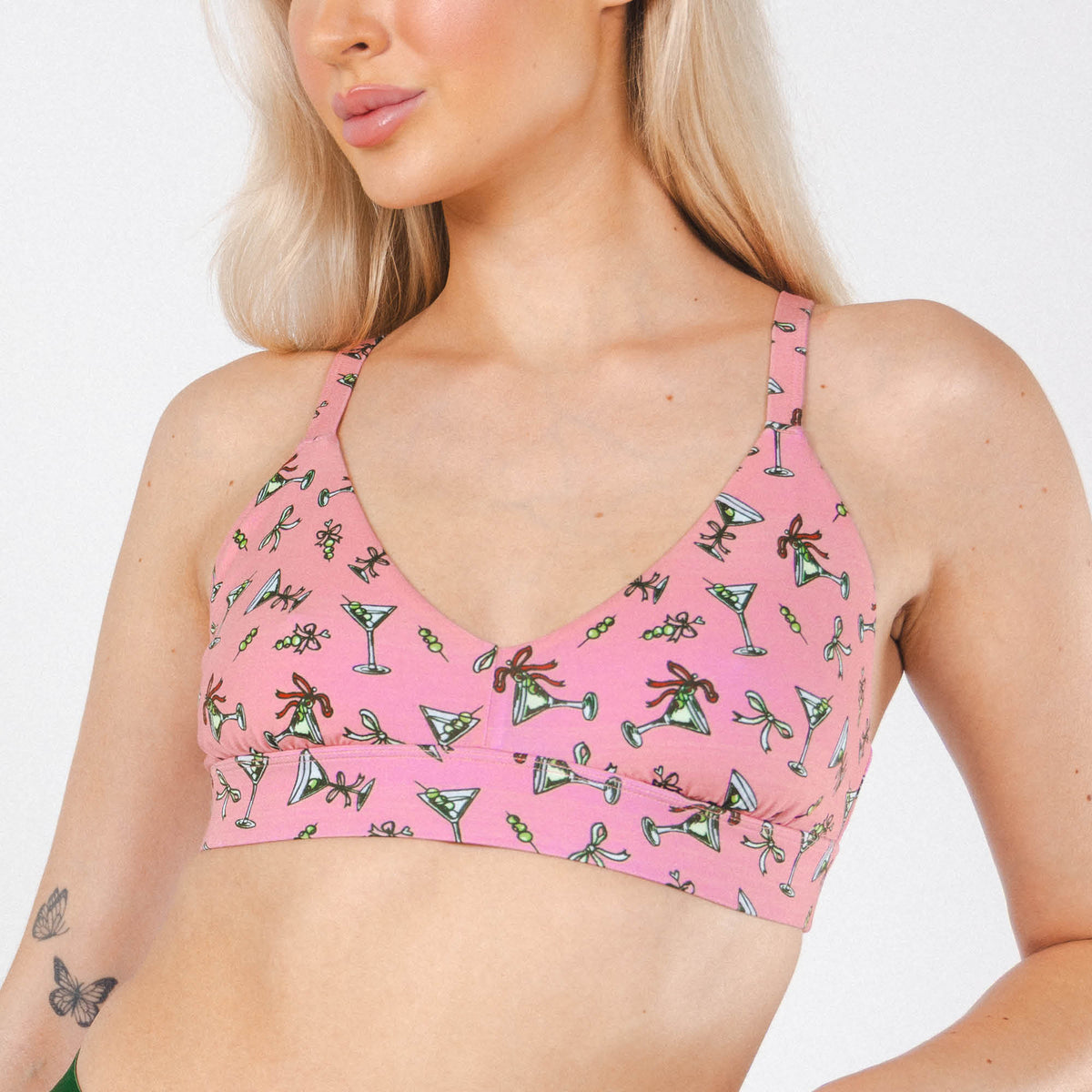 The Teeny Tini | Martini Boob Hammock™ Plunge Bralette - Shinesty