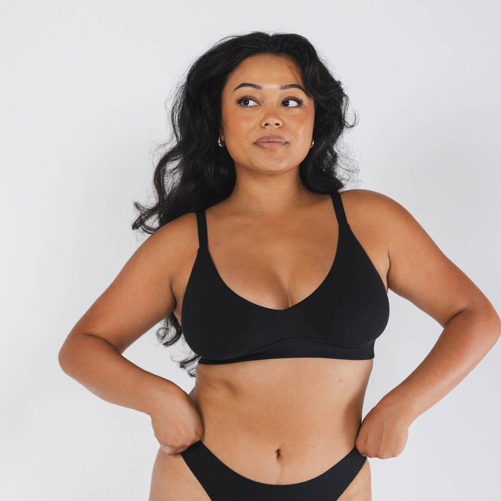 The Breakfast in Bed | Boob Hammock™ Plunge Bralette 3 Pack - Shinesty