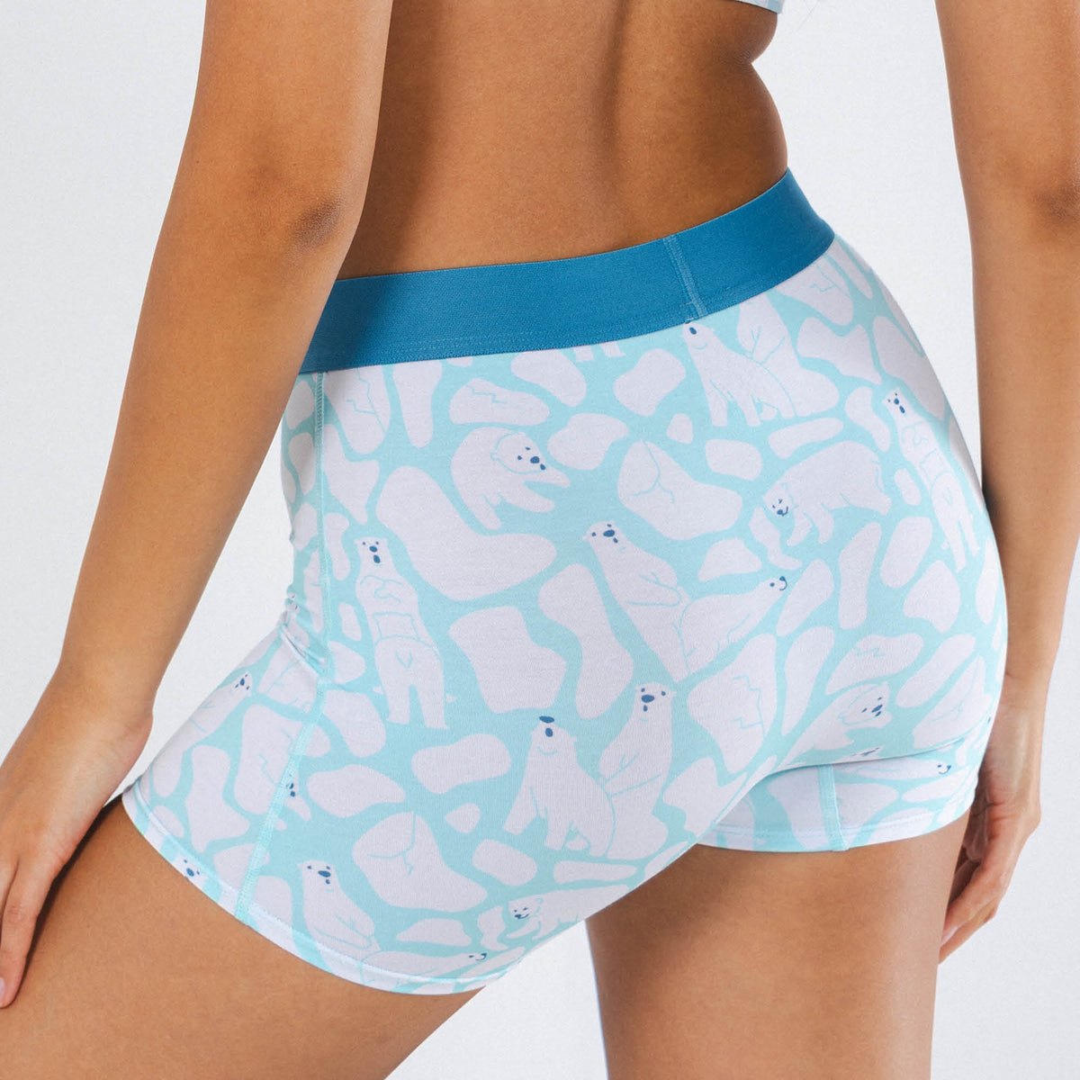 The Polar Polka | Polar Bear Scene Women’s Boxers - Shinesty