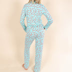 The Peppermint Pimp Canes | Candy Cane SleepDeep™ Women’s Long Sleeve Pajama Set - Shinesty