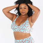 The Peppermint Pimp Canes | Candy Cane Boob Hammock™ Plunge Bralette - Shinesty
