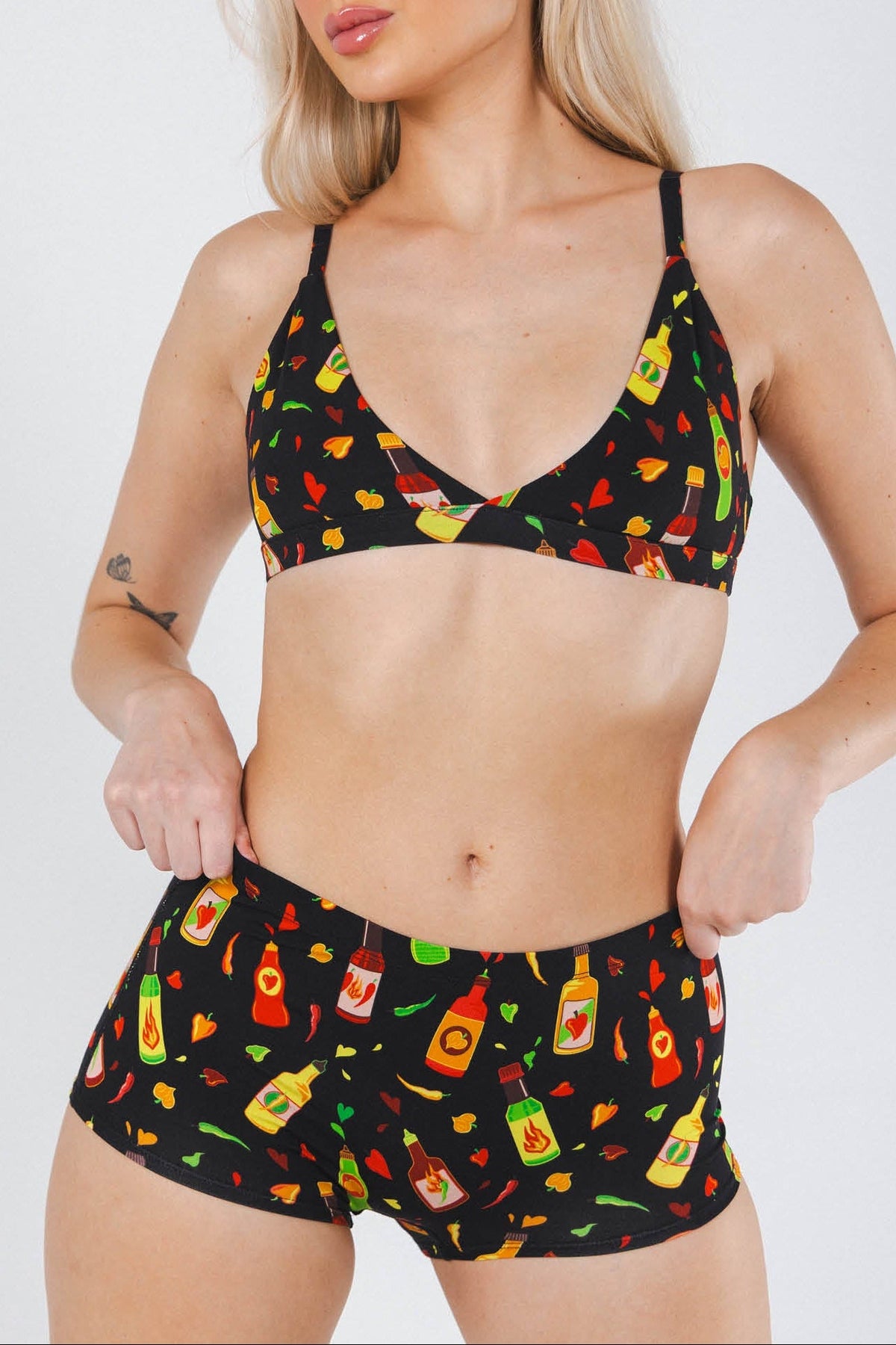 The Gotcha Sriracha | Hot Sauce Modal Boyshort Underwear - Shinesty