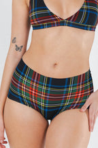 The Cappuccino | Holiday Tartan Plaid Women’s Seamless Boyshort - Shinesty