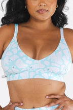 The Polar Polka | Polar Bear Scene Boob Hammock™ Plunge Bralette - Shinesty