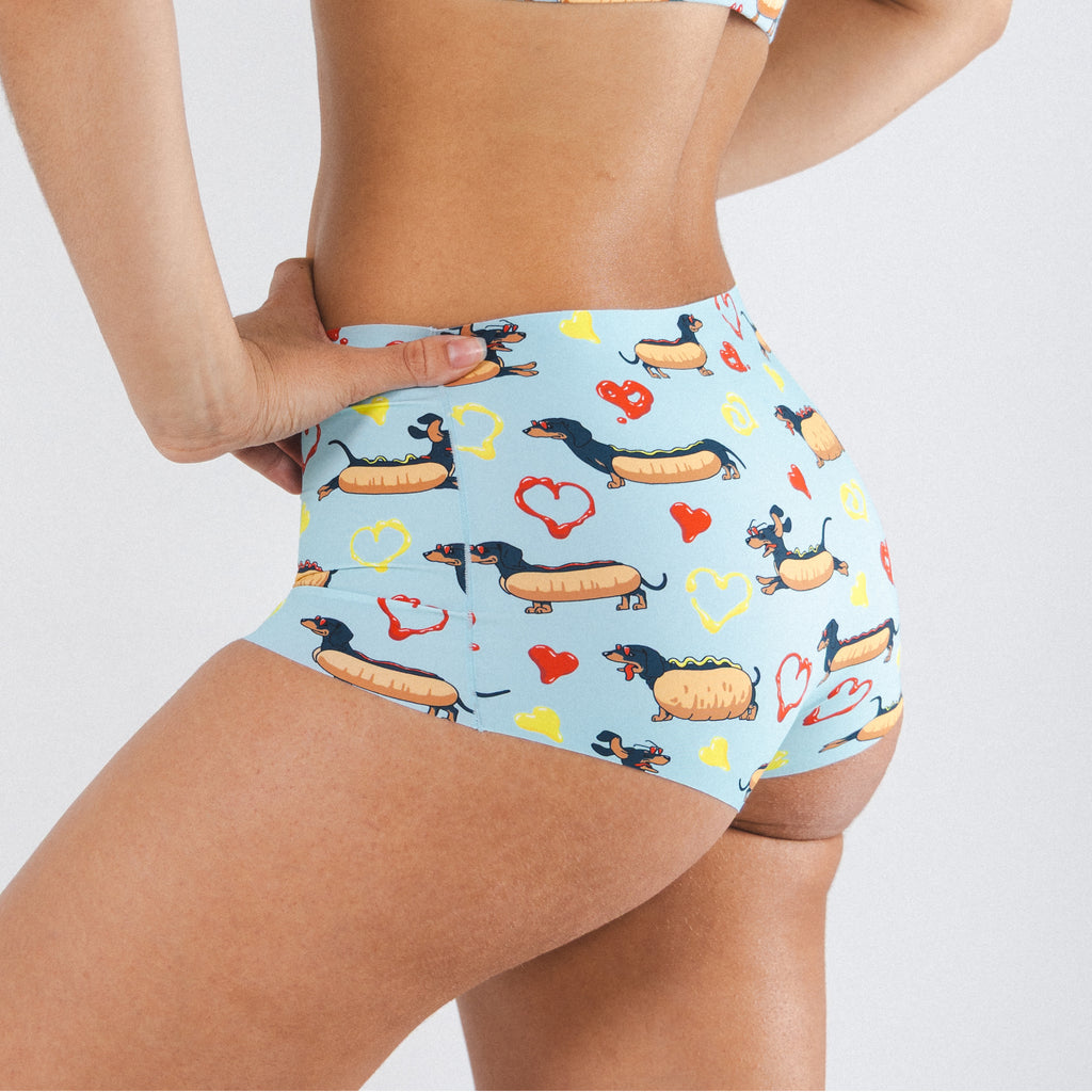 The Lovely Wiener | Wiener Dogs Women’s Seamless Boyshort - Shinesty