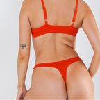 The Maraschino | Flame Scarlet Red MicroModal Thong - Shinesty