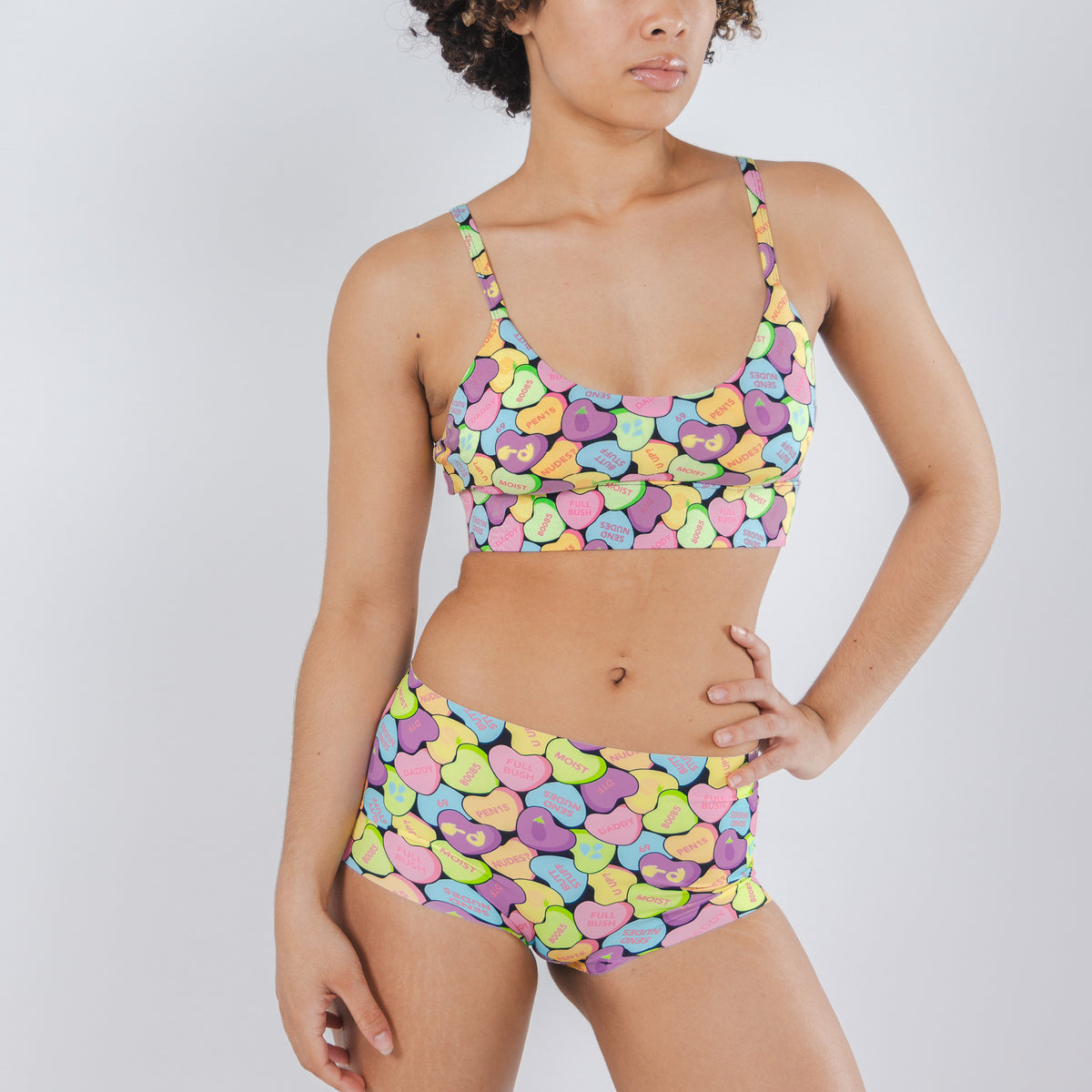The Candy Crush | Candy Hearts Women’s Seamless Boyshort - Shinesty
