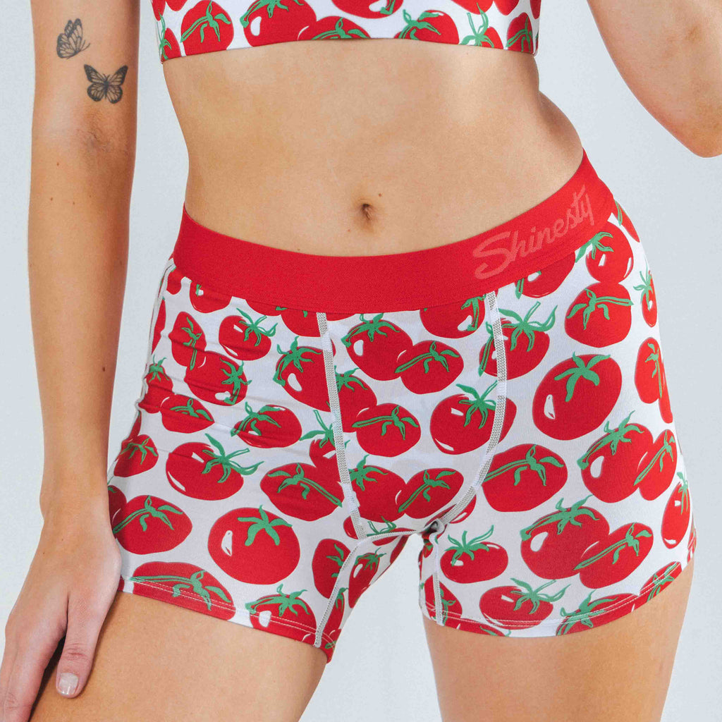 The Roma | Tomato Women’s Boxers - Shinesty