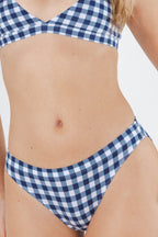 The Mad For Plaid | Navy Gingham Modal Bikini Underwear - Shinesty