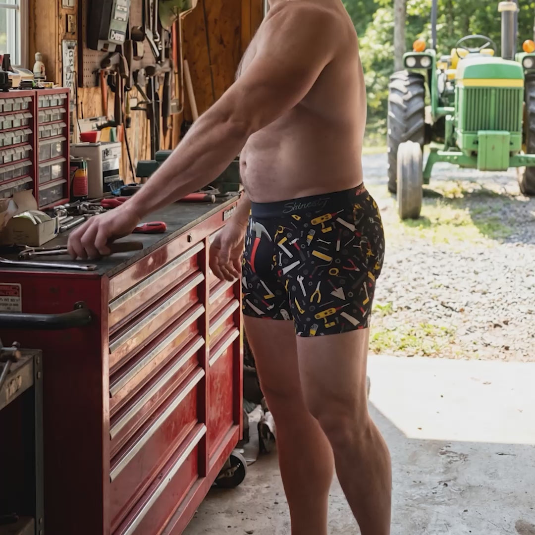 The Tool Belt | Hammer and Tools Ball Hammock® Pouch Underwear With Fly - Shinesty