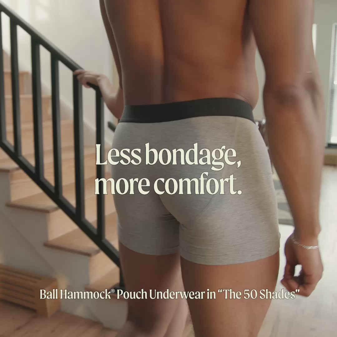The 50 Shades | Grey Ball Hammock® Pouch Underwear With Fly - Shinesty