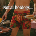 The Wiener In Paradise | Shinesty X Wienerschnitzel Tropical Ball Hammock® Pouch Underwear With Fly - Shinesty