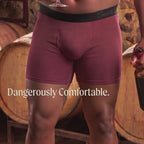 The Sommelier | Burgundy Boxers - Shinesty