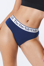 The Jet Set | Hot Tub Club Navy Cheeky Underwear with Waistband - Shinesty