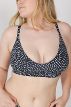 The Salt & Pepper | Polka Dot Boob Hammock™ Plunge Bralette - Shinesty
