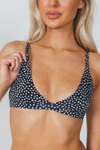 The Salt & Pepper | Polka Dot Boob Hammock™ Triangle Bralette - Shinesty