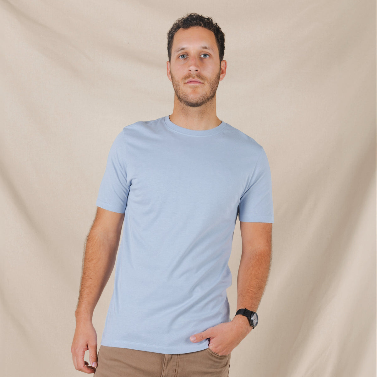 The Cool Concrete | Slate Blue Everyman™ T Shirt - Shinesty