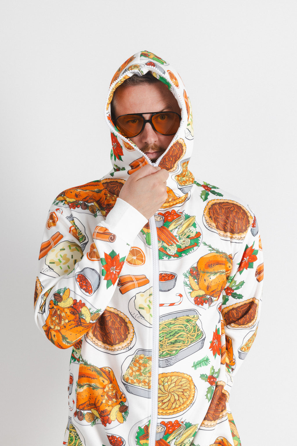 The Spread | White Thanksgiving Onesie - Shinesty