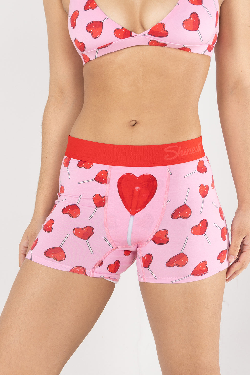 The Suckered In | Heart Lollipop Women’s Boxers - Shinesty