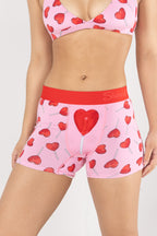 The Suckered In | Heart Lollipop Women’s Boxers - Shinesty