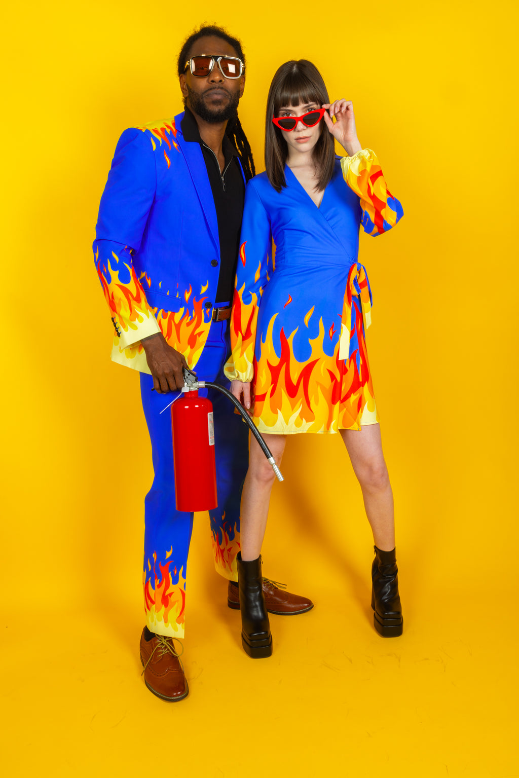The Blaze Of Glory | Flames Suit Pants - Shinesty
