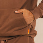 The Mustang | Brown Sexy Terry™ Men’s Lounge Hoodie - Shinesty