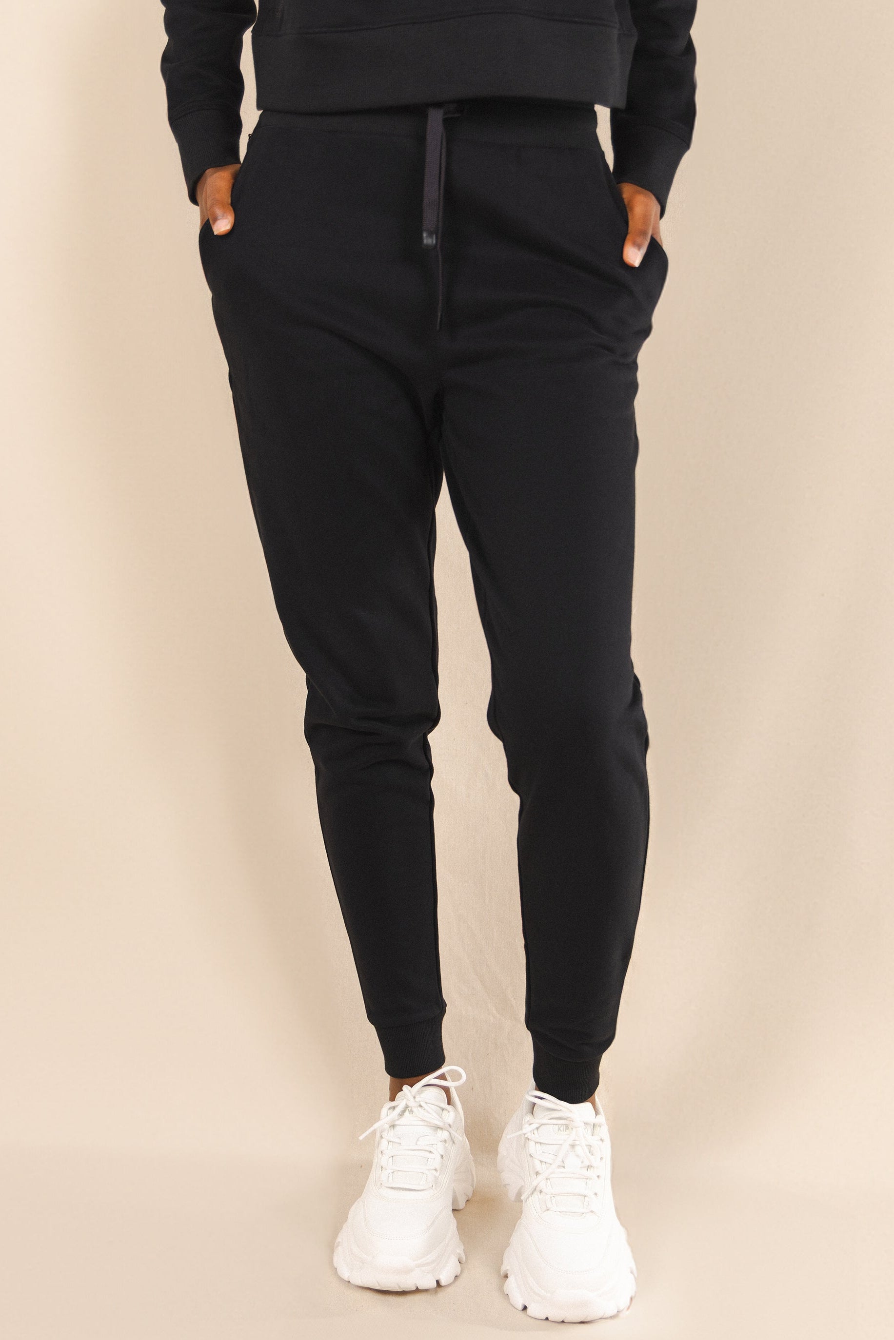 The Threat Level Midnight | Black Sexy Terry™ Women’s Lounge Joggers - Shinesty