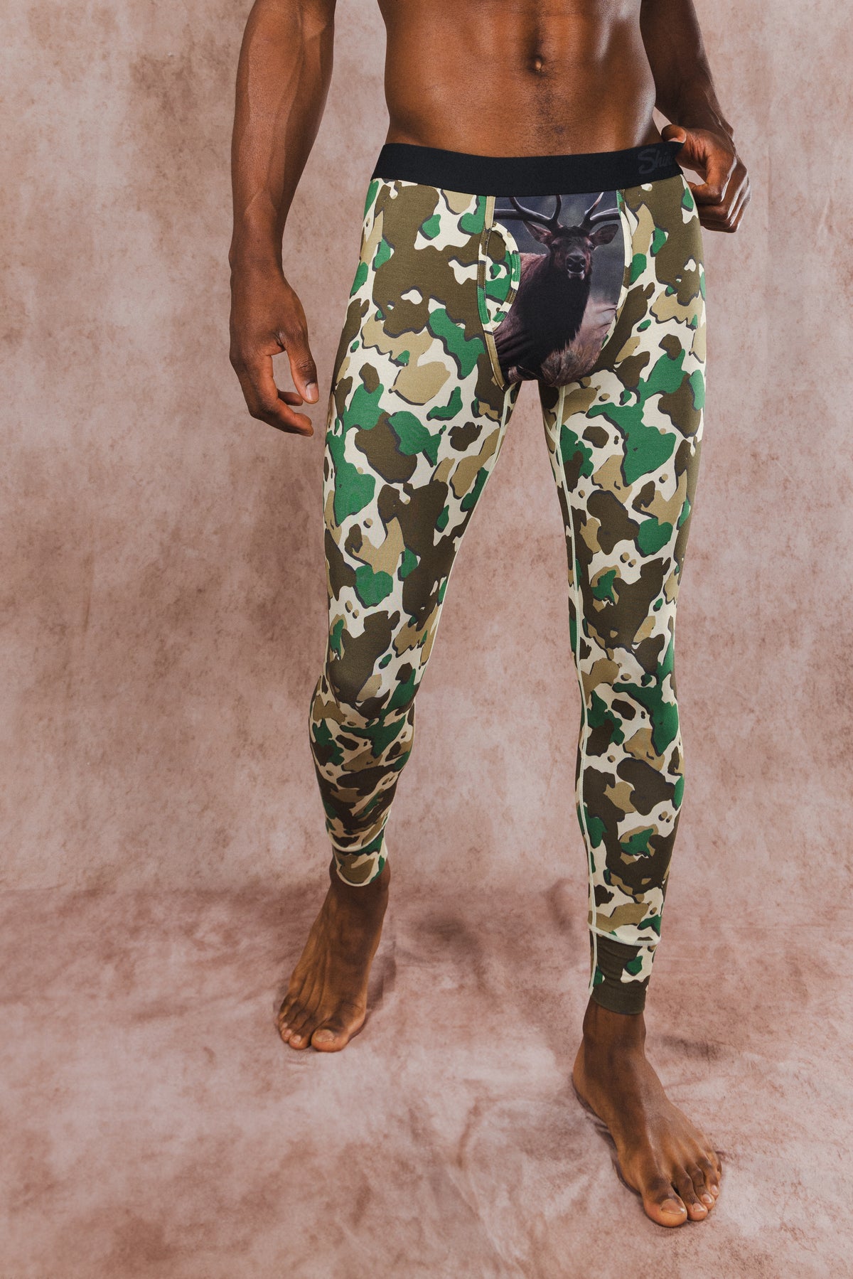 The Welcome Elk | Hunting Camoflauge Ball Hammock® Long Johns - Shinesty