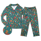 The Cabin Core | Evergreen Cabin SleepDeep™ Women’s Long Sleeve Pajama Set - Shinesty