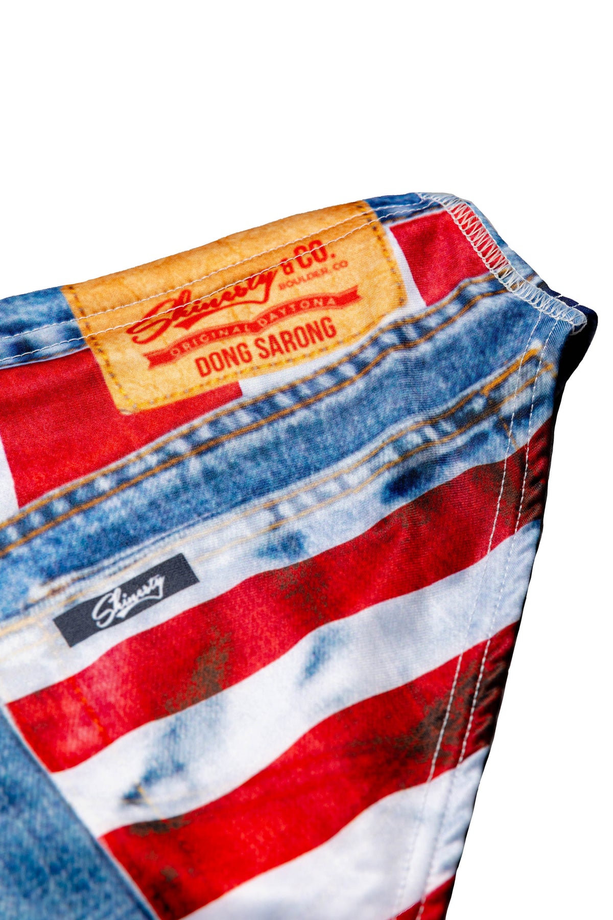 The Chattahoochee Daddy | USA Denim Print Swim Brief - Shinesty