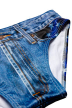 The Chattahoochee Daddy | USA Denim Print Swim Brief - Shinesty