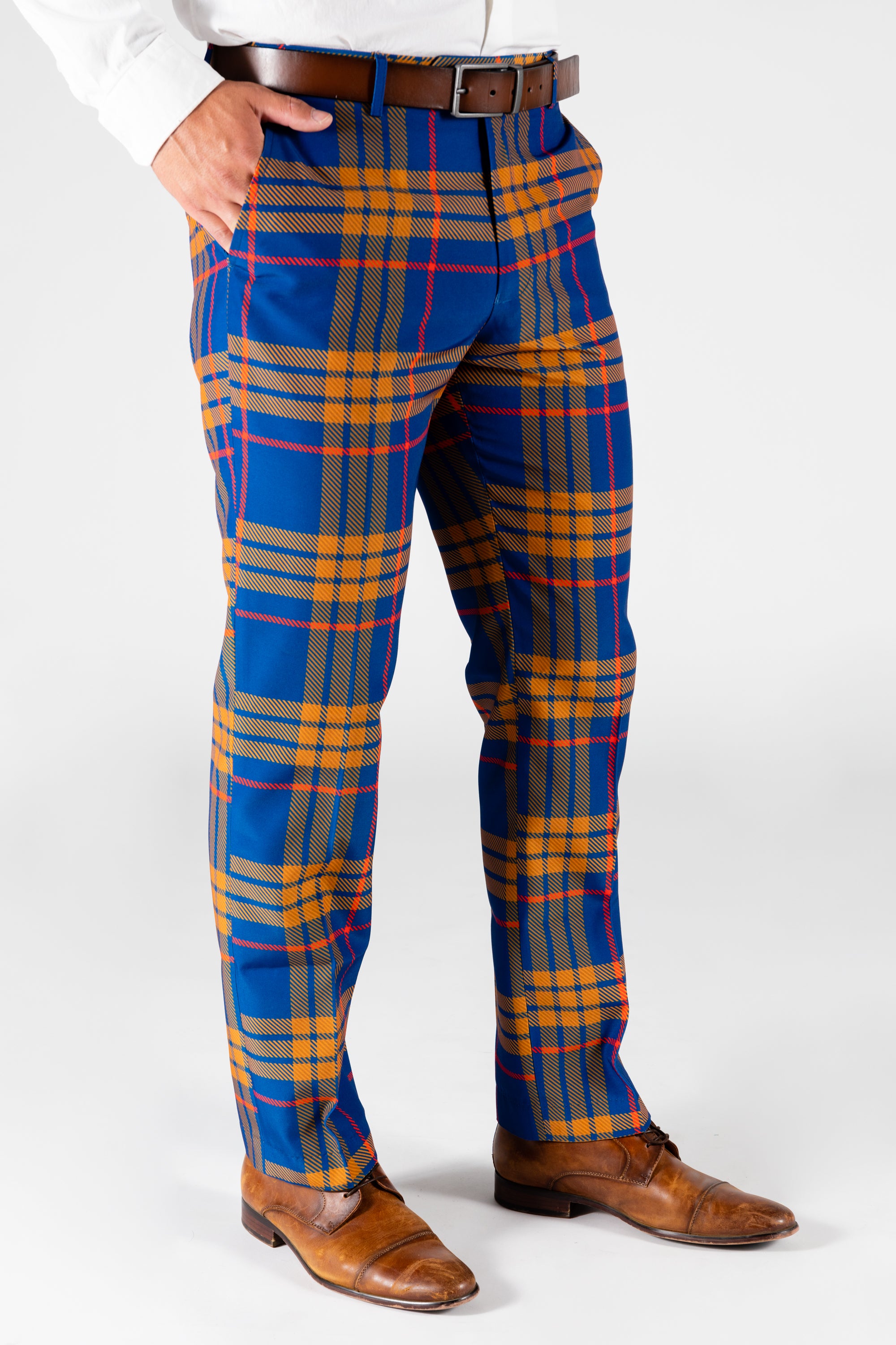 The Pipe Tobacco | Blue Plaid Suit - Shinesty