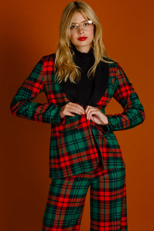 Lincoln Log Love Plaid Christmas Suit