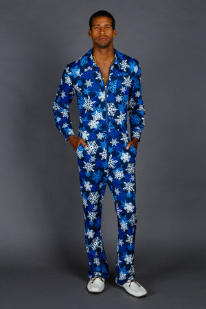 Frosty Snowflake Christmas Flight Suit