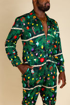 The Christmas Tree Camo | Christmas Tree Print Christmas Flight Suit - Shinesty