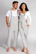 The Groutfit | Heather Grey Men's Pajamaralls® - Shinesty
