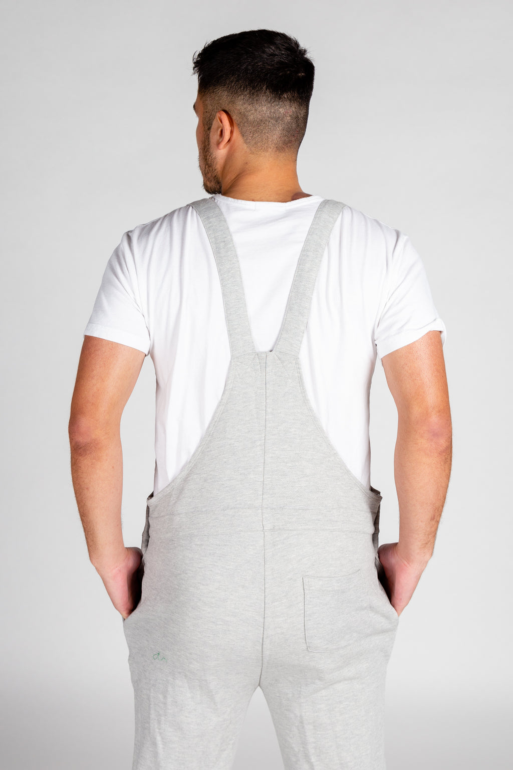The Groutfit | Heather Grey Men's Pajamaralls® - Shinesty