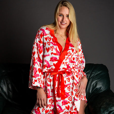 Hot Blooded Handbook Valentines Day Party Kimono