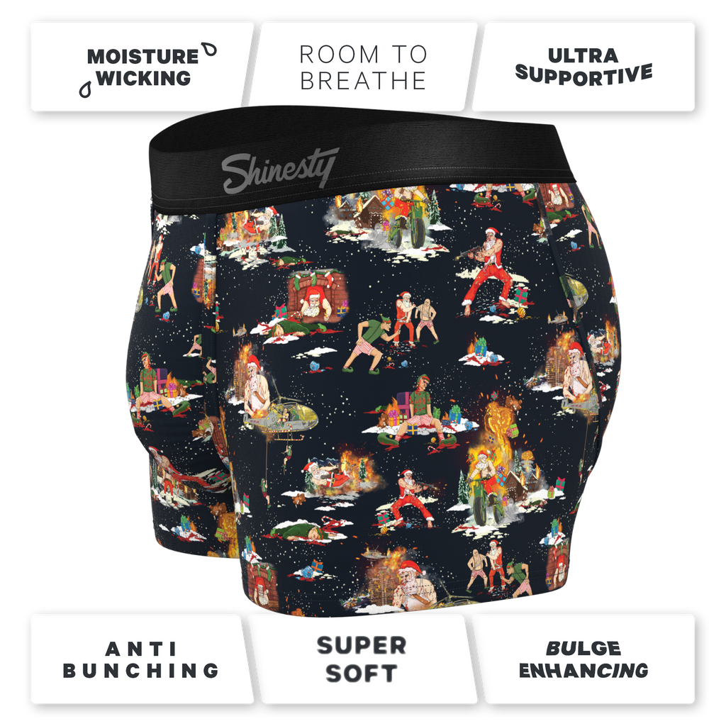 The 12 Slays of Christmas | Christmas Scene Ball Hammock® Pouch Trunks Underwear - Shinesty