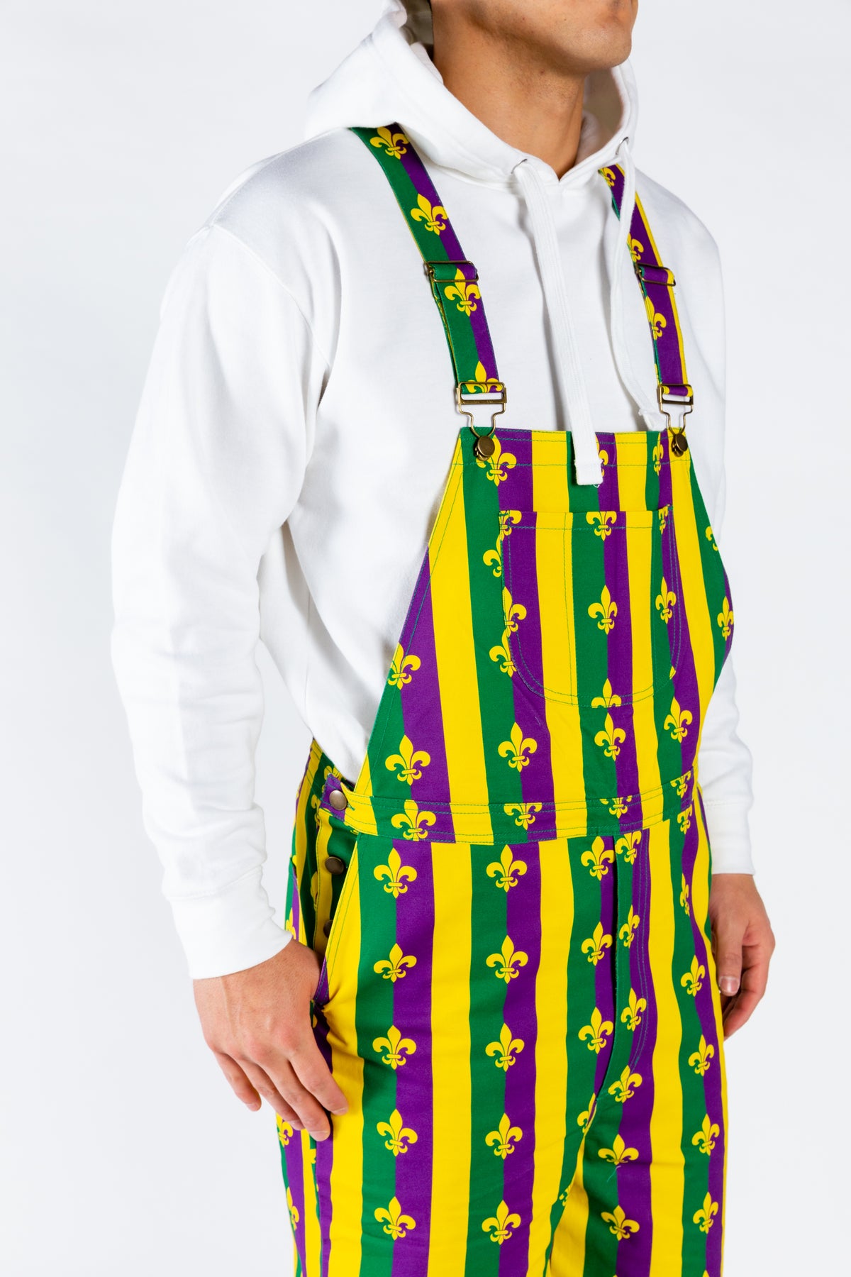 The Beignets For Breakfast | Mardi Gras Overalls - Shinesty