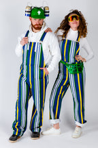 The Dubliner | Ladies Unisex Retro Striped Vintage Overalls - Shinesty