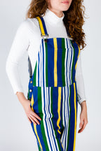 The Dubliner | Ladies Unisex Retro Striped Vintage Overalls - Shinesty