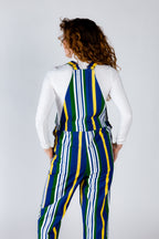 The Dubliner | Ladies Unisex Retro Striped Vintage Overalls - Shinesty