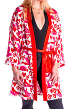 The Hot-Blooded Handbook | Ladies Valentine's Day Unisex Party Kimono - Shinesty