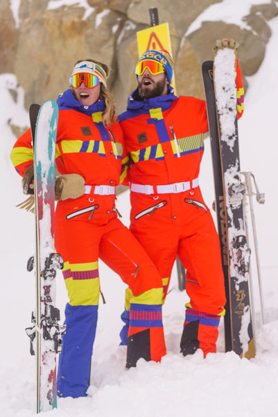 Ski Onesie | Red 80s Turn N Burn – Shinesty